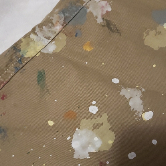 Ralph Lauren Khaki Chinos with Artistic Design - Picture 3 of 7